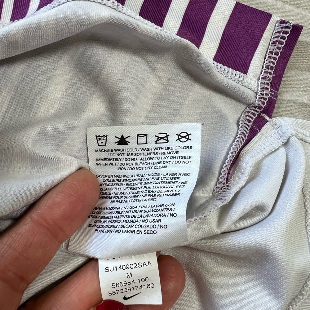 Nike golf Purple and White Patterned‎ Tank Top - Picture 7 of 10